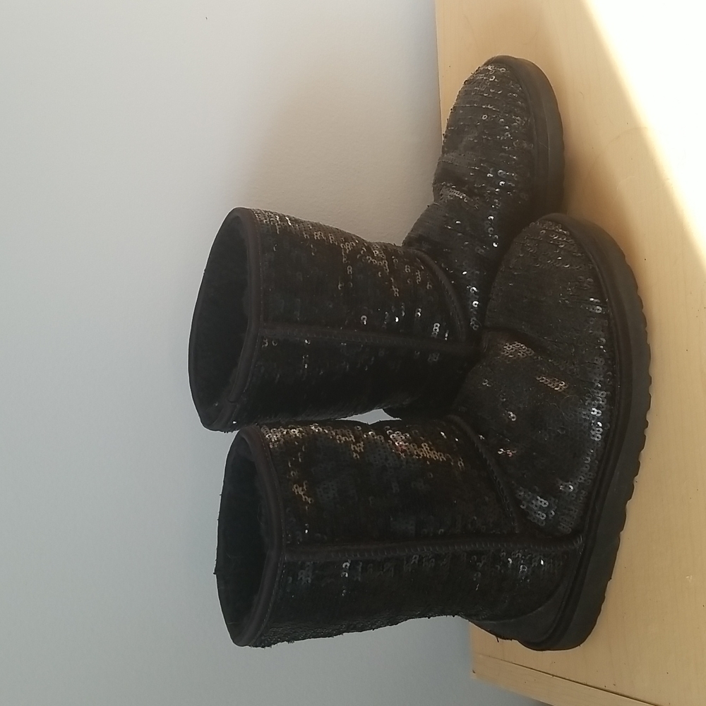 Black Sequined Uggs